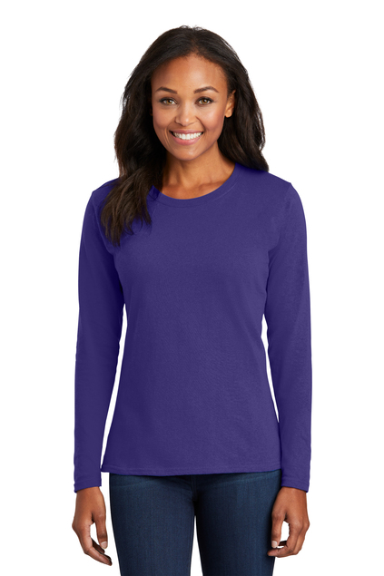 Port & Company® Women's Long Sleeve Core Cotton Tee