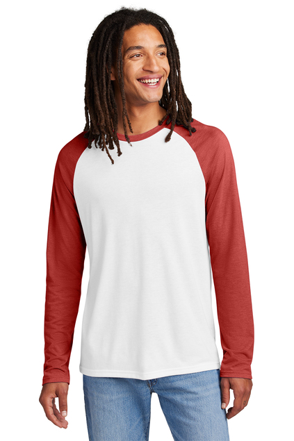 Allmade® Unisex Tri-Blend Long Sleeve Colorblock Raglan
