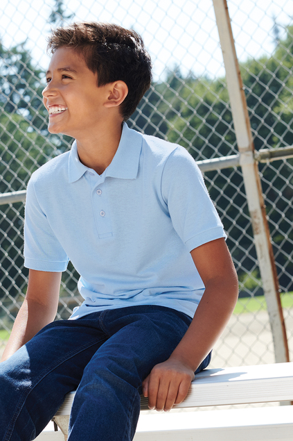 Port & Co™ Youth Core Blend Jersey Knit Polo