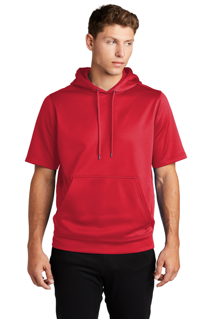 Sport-Tek ® Sport-Wick ® Fleece Short Sleeve Hooded Pullover