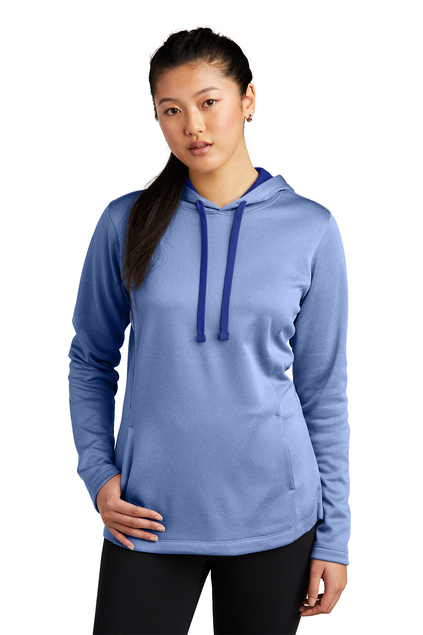 Sport-Tek® Women's PosiCharge ® Sport-Wick® Heather Fleece Hooded Pullover