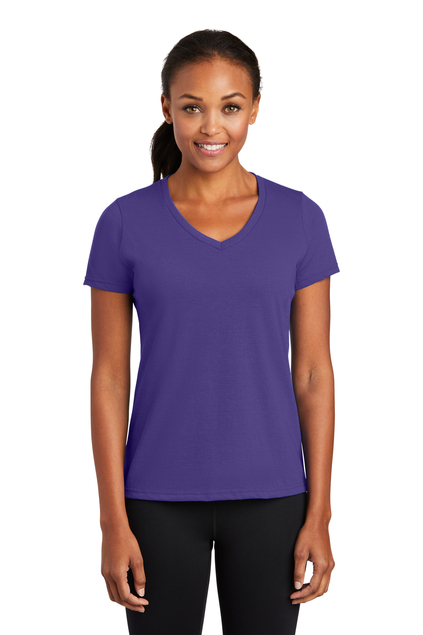 Port & Co™ Women's Performance Blend V-Neck Tee